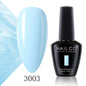 Verniz Gel NAILCO 15ml Série Vermelho Escuro – Cores Glitter UV Manicure Profissional Semi-Permanente