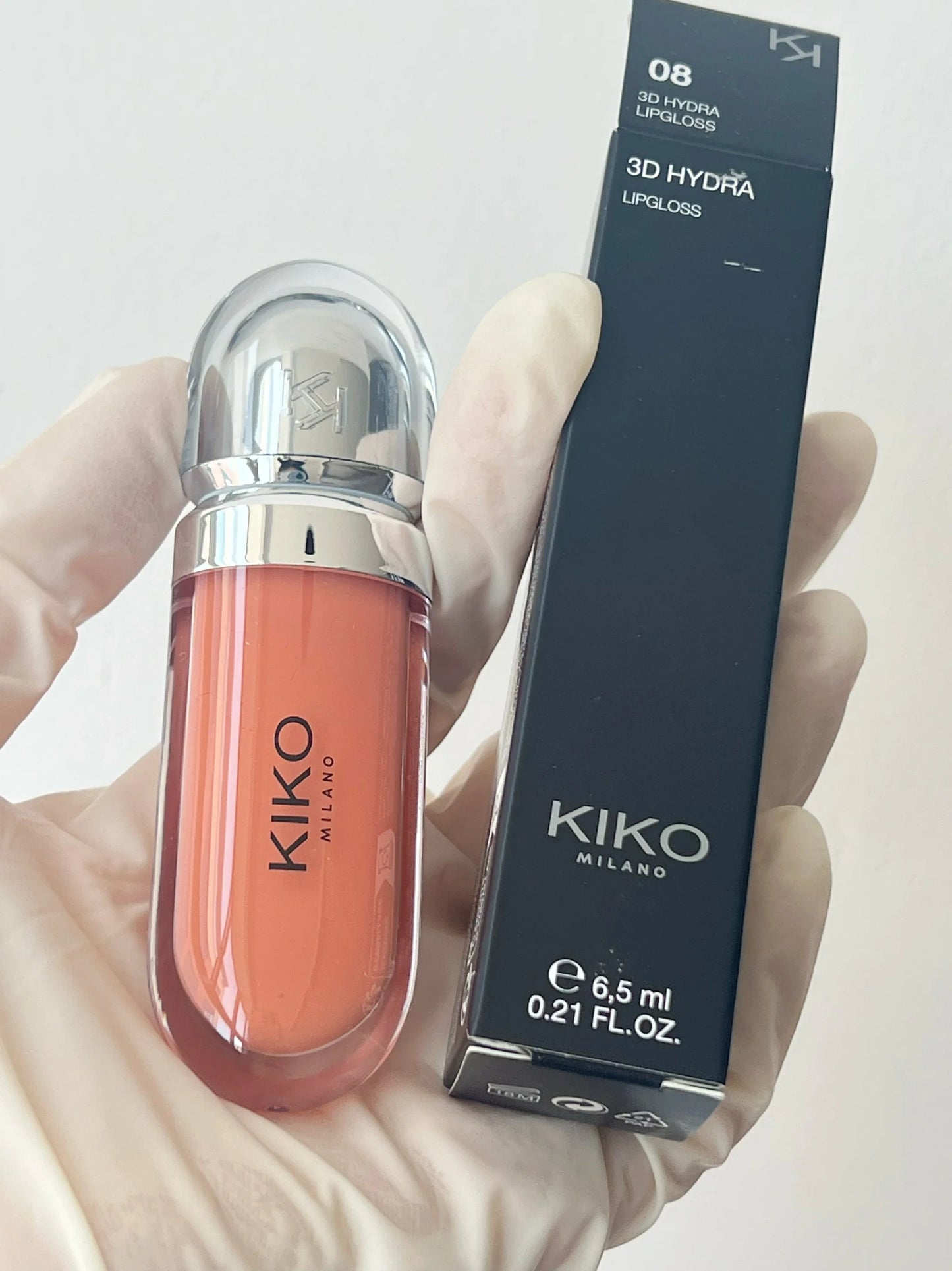 Gloss Labial KIKO 3D Hydra Espelho – Brilho Shimmer Hidratante Perolado Volumizador Não Transfere