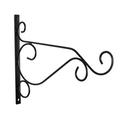 Suporte Parede Cesta Flores Gancho Preto