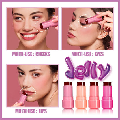 Kit 2 Blush Stick Jelly 2 em 1 Lábios e Rosto – Hidratante Longa Duração | MLSMILE