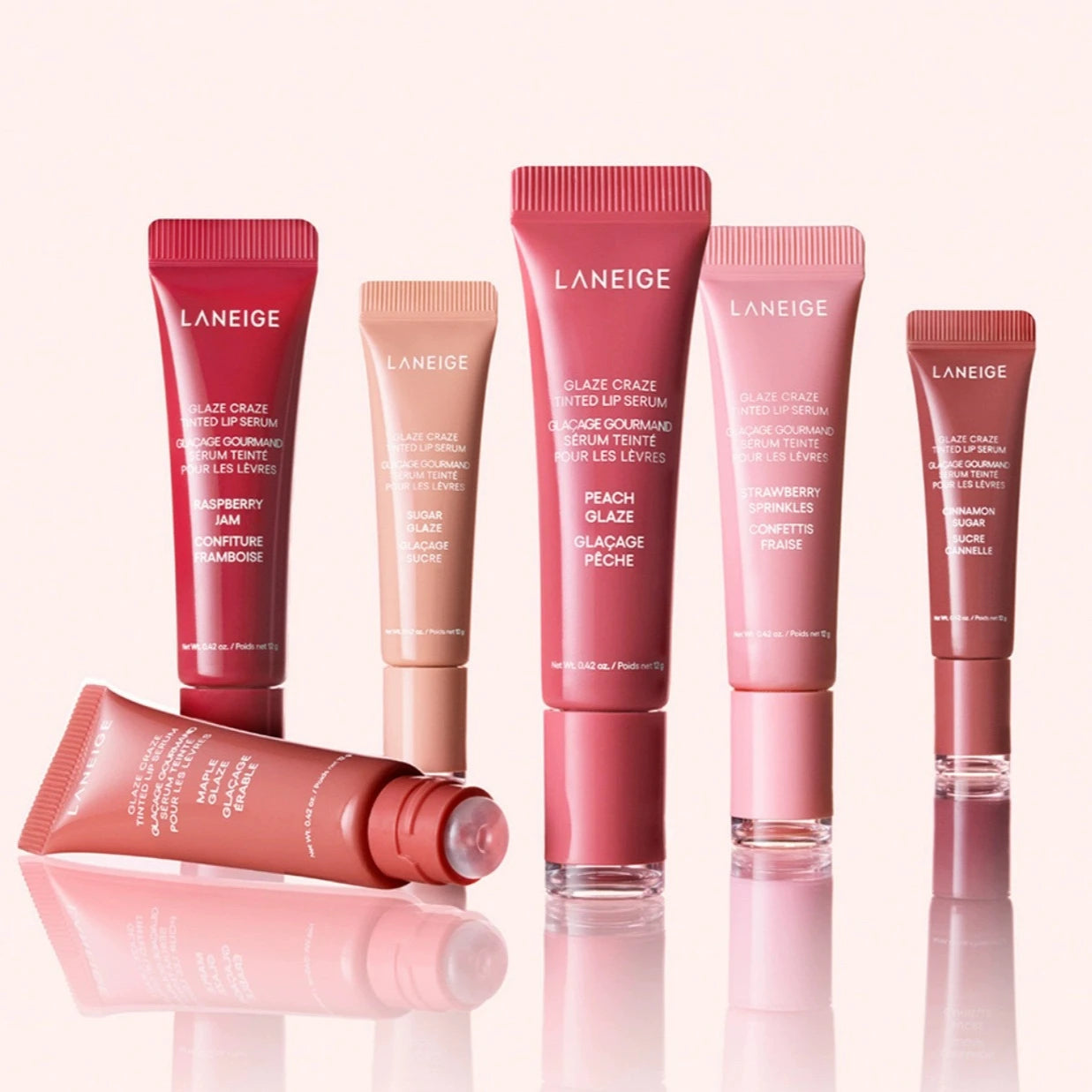 Glaze Craze – Sérum Labial com Polipeptídeos e Cor | Balm Hidratante | Gloss Labial Colorido e Nutritivo | Brilho Original