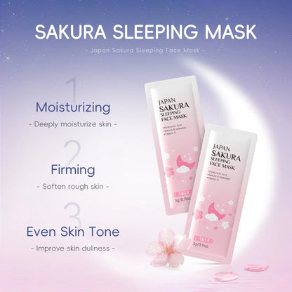 Kit Cuidados Pele Sakura 24 Peças – Máscaras Olhos Lábios Sérum Limpeza Tónico Essência Creme Hidratante