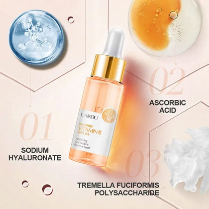 Sérum LAIKOU Vitamina C 30ml – Clareia Manchas Ilumina Essência VC Facial Iluminador