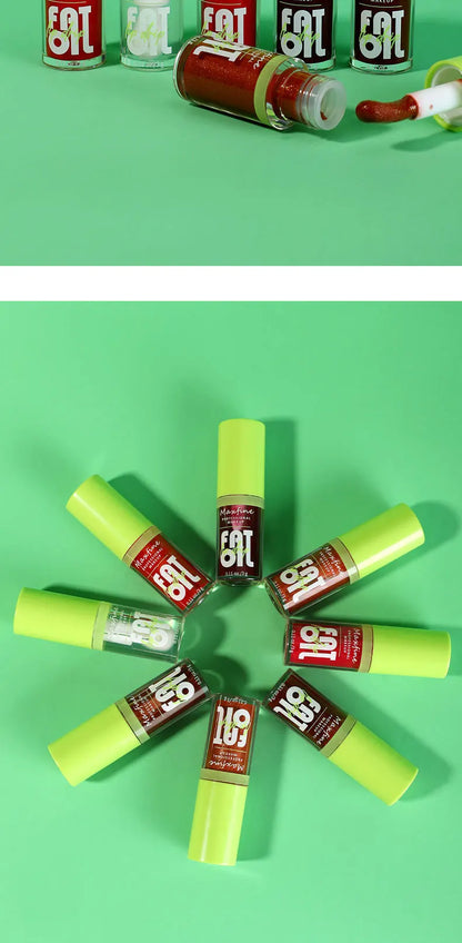 Gloss Labial Impermeável Hidratante Longa Duração - Líquido Não Transfere Embalagem Verde