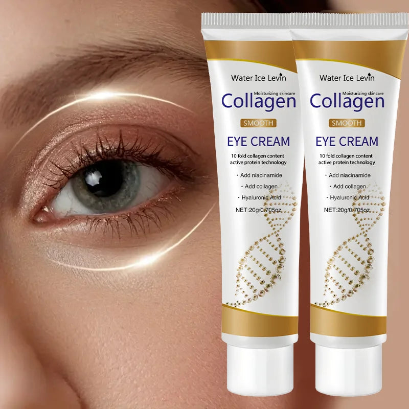 Creme Olhos Colágeno – Anti-Olheiras Bolsas Firmeza Hidratante Cuidado Área Olhos