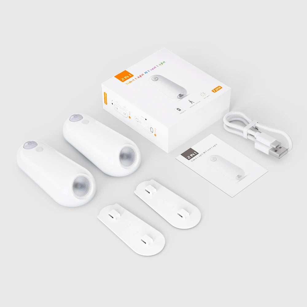 Luz LED para Sanita com Sensor de Movimento - 7 Cores RGB Recarregável | Iluminação WC