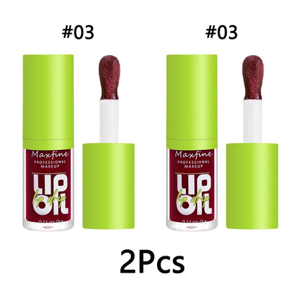 Gloss Labial Impermeável Hidratante Longa Duração - Líquido Não Transfere Embalagem Verde