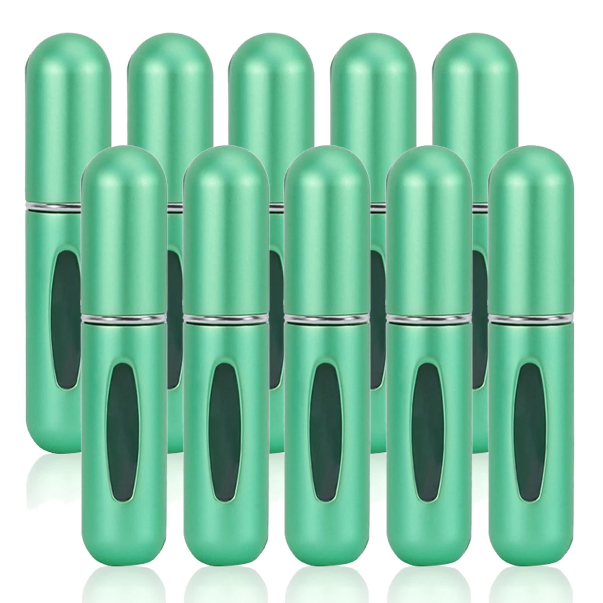Frasco Perfume Recarga Inferior 5ml Kit 10un – Spray Recarregável Portátil Vazio Cosmético Viagem