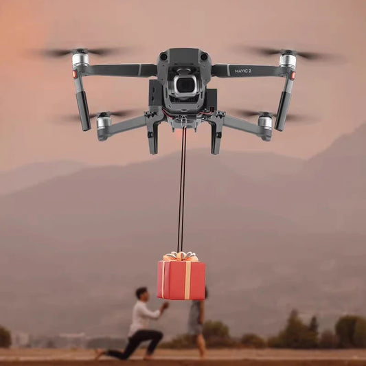 Sistema de Lançamento Airdrop com Servo Switch, Controlo de Longo Alcance e Paraquedas, com Trem de Aterragem para DJI Mavic Pro 1 / Mavic 2 Zoom Pro – Acessórios