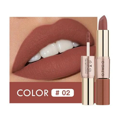 Batom 2 em 1 Matte e Gloss | 12 Cores para Todos os Looks
