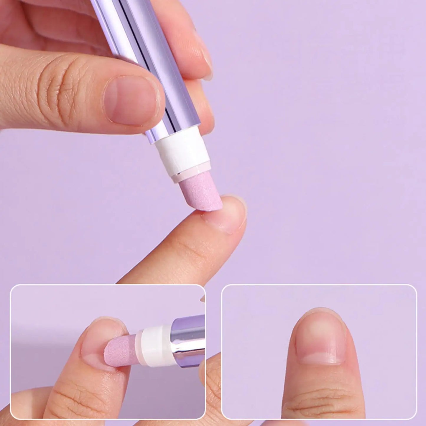 Caneta 3 em 1 para Cutículas | Óleo, Removedor e Ponta Cerâmica para Unhas