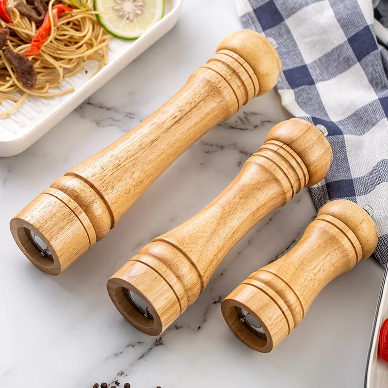 Moinhos de Sal e Pimenta em Madeira Maciça