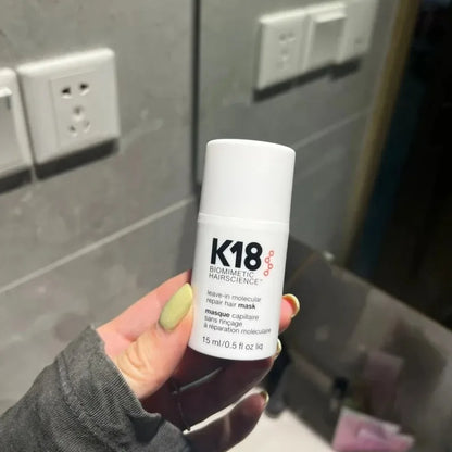 Máscara Capilar K18 Leave-In Reparação Molecular – Tratamento de Queratina para Cabelo Macio e Saudável
