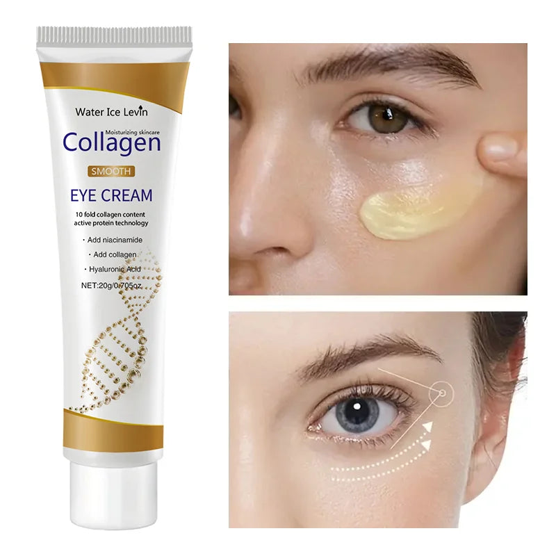 Creme Olhos Colágeno – Anti-Olheiras Bolsas Firmeza Hidratante Cuidado Área Olhos