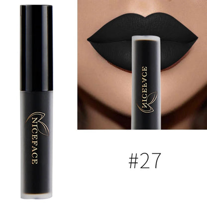Batom Líquido Matte 34 Cores | À Prova d'Água para Lábios Perfeitos