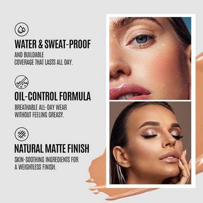 Base Líquida Mate | Cobertura Total e Longa Duração para Pele Perfeita