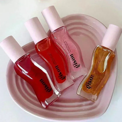 Gisou Lip Balm Óleo Labial Glazed Plum – Hidratação, Volume e Brilho para Lábios Perfeitos