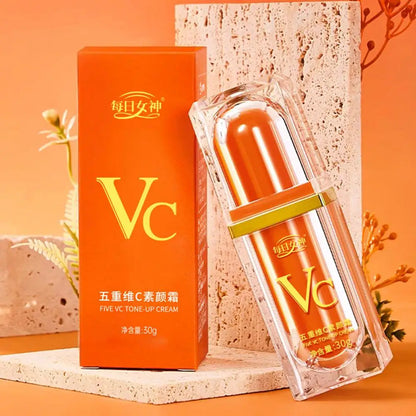 Creme Facial Vitamina C Natural – Hidratante Corretor Iluminador Reduz Poros Rugas Manchas