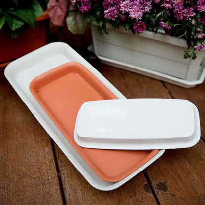 Bandeja Coletora para Vasos | Retangular em Plástico para Interior e Exterior