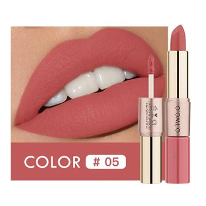 Batom 2 em 1 Matte e Gloss | 12 Cores para Todos os Looks