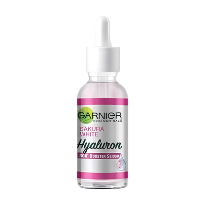 Garnier Sérum Rosa Sakura Glow - 30x Ácido Hialurónico | Hidratante e Reafirmante