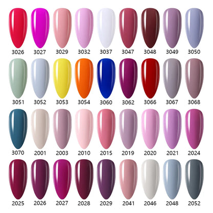 Verniz Gel NAILCO 15ml Série Vermelho Escuro – Cores Glitter UV Manicure Profissional Semi-Permanente