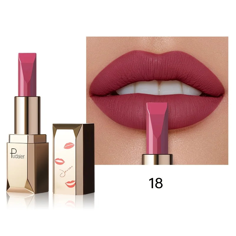 Batom Matte Aveludado 3.5g | Impermeável e Sedoso para Uso Diário