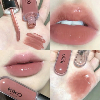 KIKO Batom Duplo com Brilho Labial Espelhado - Hidratante Longa Duração Acabamento Luxuoso