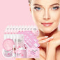 Kit Cuidados Pele Sakura 24 Peças – Máscaras Olhos Lábios Sérum Limpeza Tónico Essência Creme Hidratante