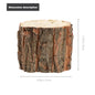 Cachepô de Madeira Casca Natural Rústico | Vaso Decorativo para Plantas
