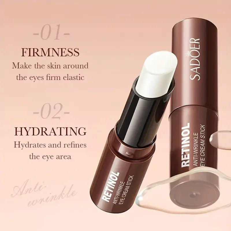 Stick Creme Olhos Retinol Anti-Olheiras - Hidratação Firmeza Iluminador Contorno Olhos Prático