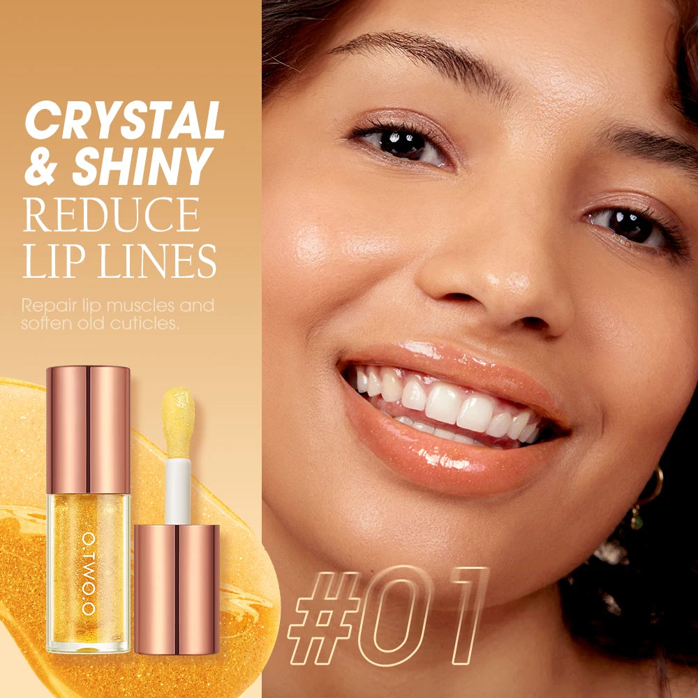 Óleo Labial O.TWO.O Volumizador com Glitter
