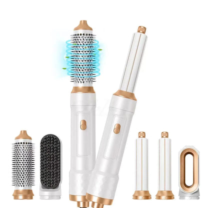 Secador de Cabelo Profissional 5 em 1 | 1000W | Escova Alisadora Térmica | Modelador e Volumizador | Styling Completo