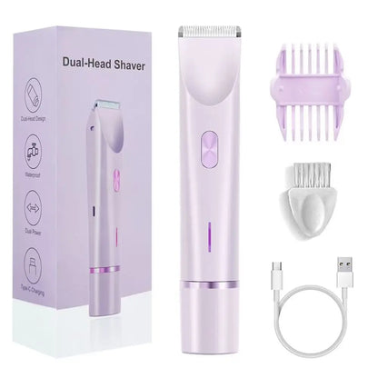 Depilador Elétrico Mini Dupla Cabeça Impermeável