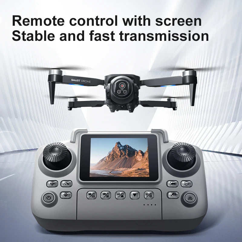 Drone Original D18 RC – 8K Profissional HD com Dupla Câmera, Desvio de Obstáculos 360°, Motor Brushless, Controle por Tela e Tecnologia Óptica Aérea