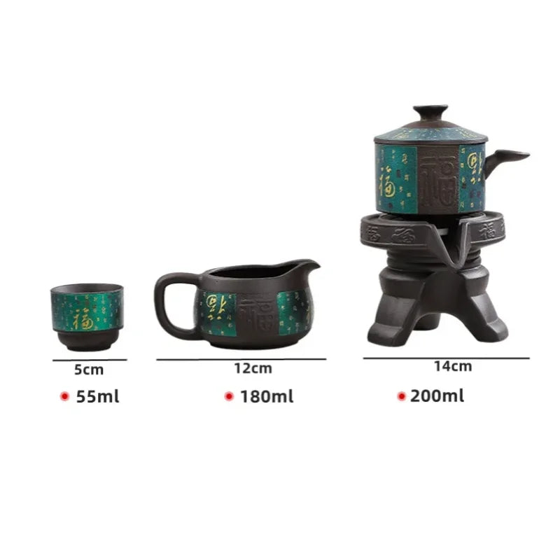 Conjunto de Chá Kung Fu Tradicional Chinês 10 Peças | Porcelana Bone China para 8 Pessoas