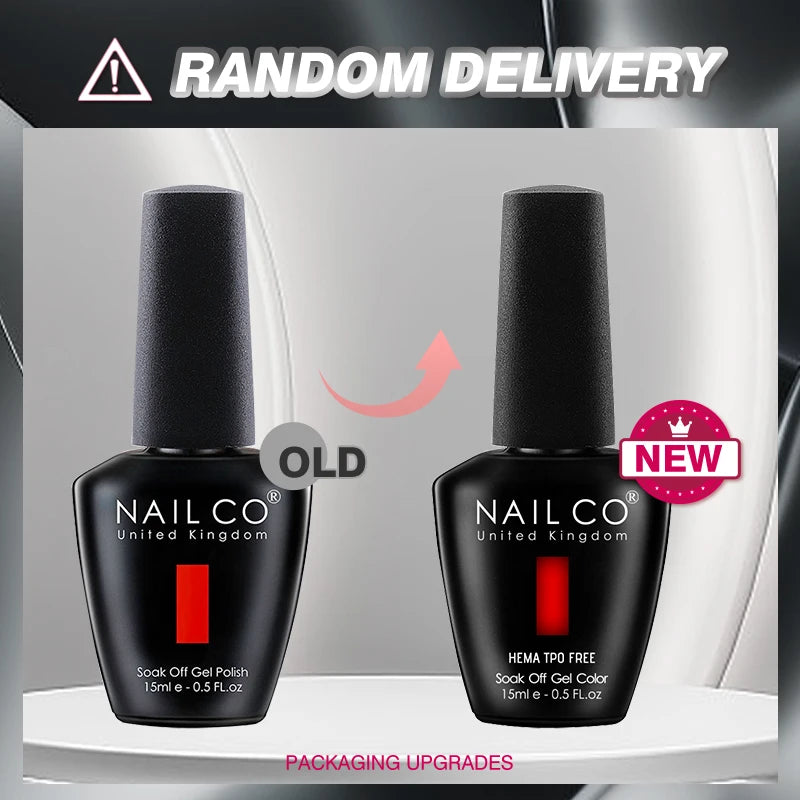 Verniz Gel NAILCO 15ml UV/LED Sem Hema/TPO – Base e Top Coat Profissional Semi-Permanente