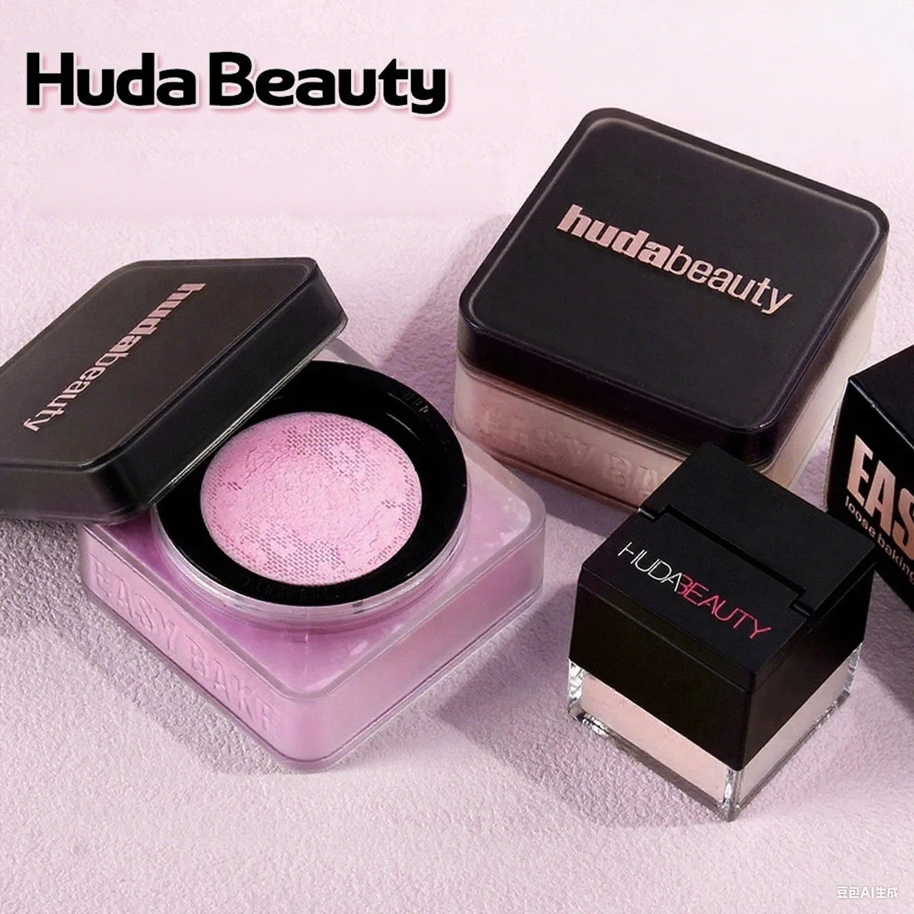 Pó de Fixação Huda Beauty | Controlo de Brilho e Poros Zero