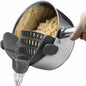 Coador Ajustável Clip-On em Aço Inox | Escorredor Universal para Panelas e Tigelas