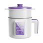 Panela de Arroz Elétrica 1,7L — Multicooker Antiaderente com Cesto a Vapor 220V