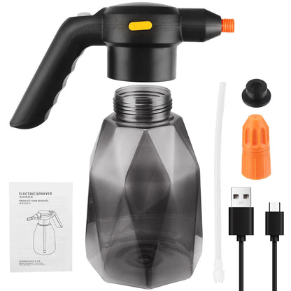 Pulverizador Elétrico Portátil 2L Recarregável - Atomizador Automático para Jardim e Plantas