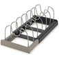 Rack Extensível Inox Cozinha – Organizador Panelas Tampas e Tábuas