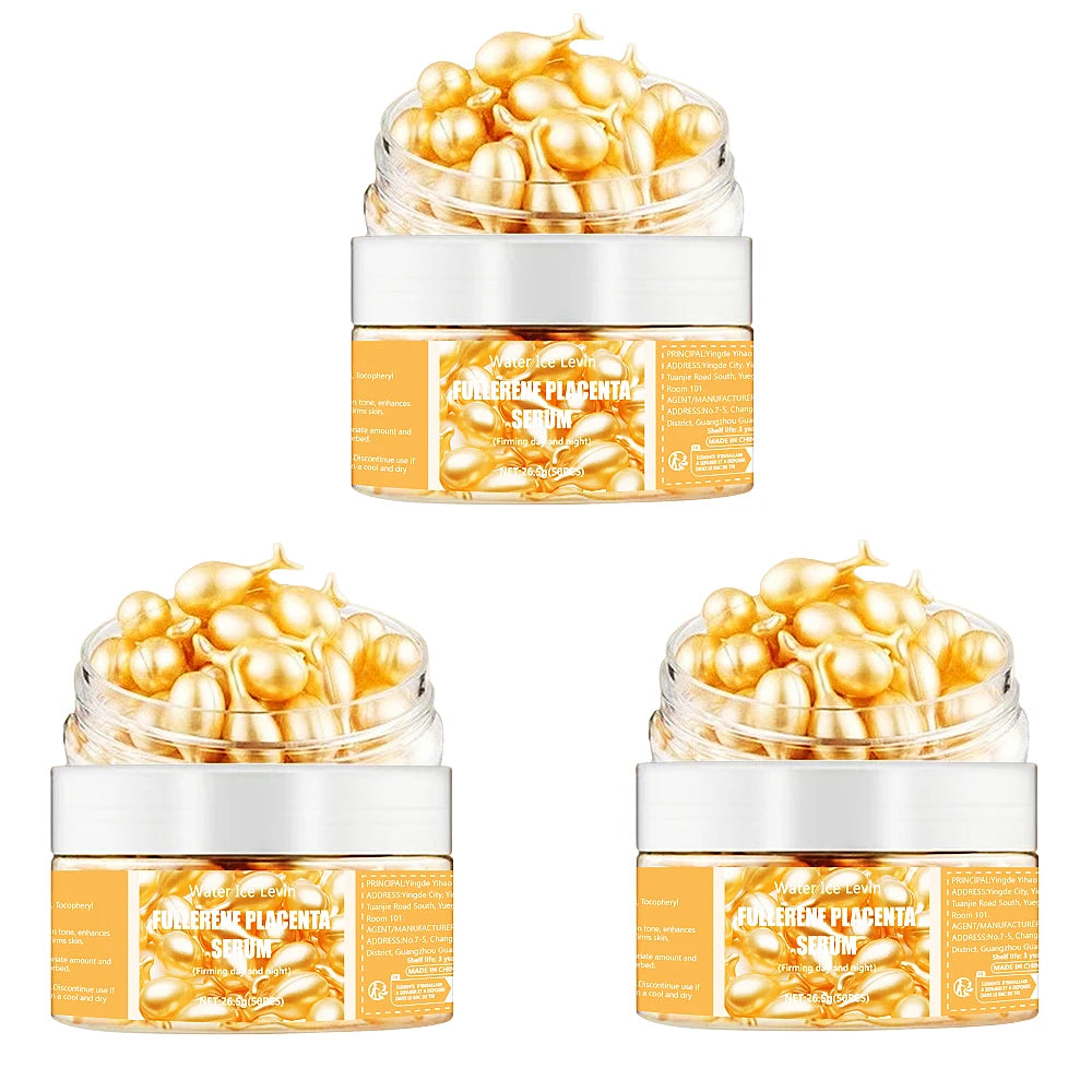 Cápsulas de Soro de Colágeno 50pcs | Anti-Rugas e Firmeza para Pele Jovem