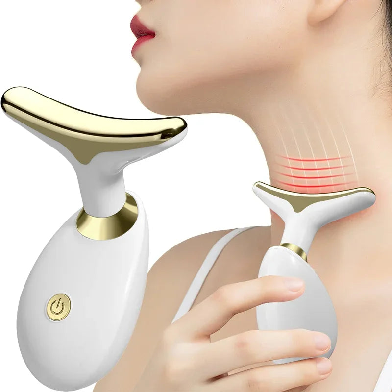 Massageador Facial EMS com LED
