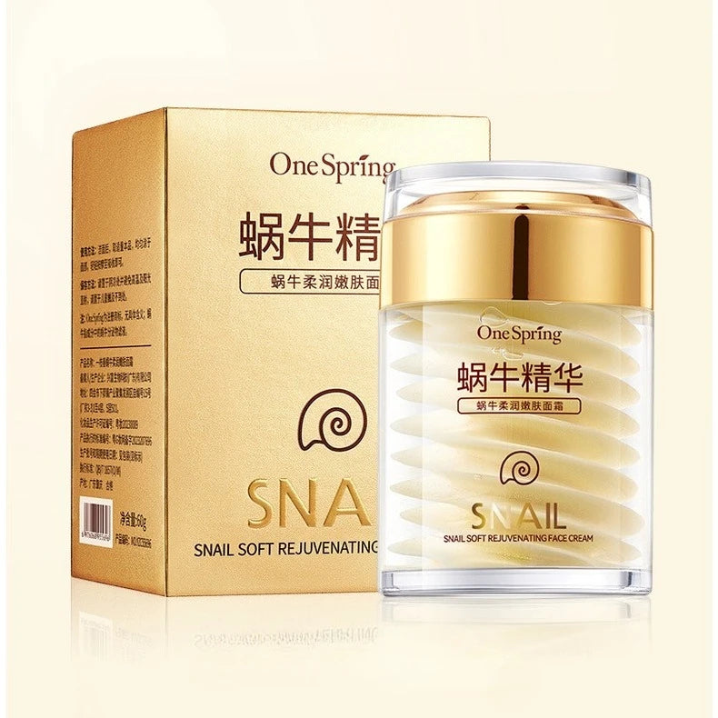 Kit Skincare Caracol Colágeno - Creme Anti-Idade Clareia Pele Sérum Olhos Remove Bolsas Olheiras