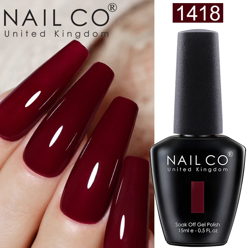 Verniz Gel NAILCO 15ml UV/LED Sem Hema/TPO – Base e Top Coat Profissional Semi-Permanente