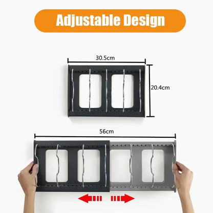 Rack Extensível Inox Cozinha – Organizador Panelas Tampas e Tábuas