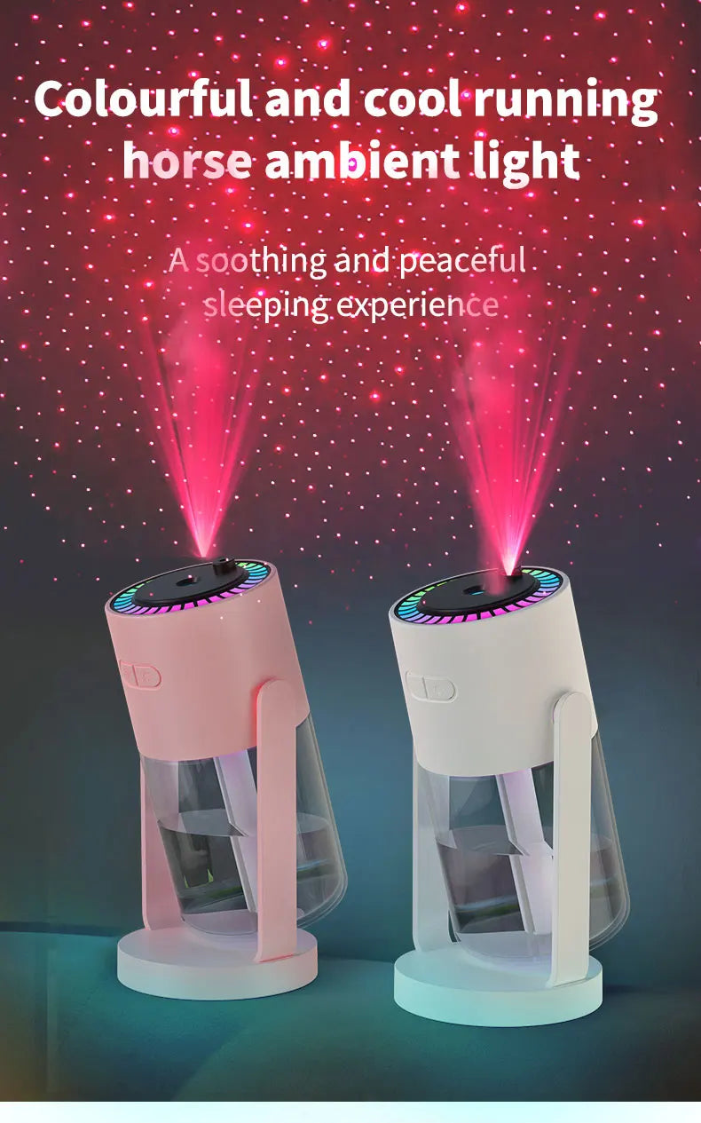 Difusor Aromas 150ml Efeito Chama - Humidificador Ultrassónico Comando Distância Desligamento Automático