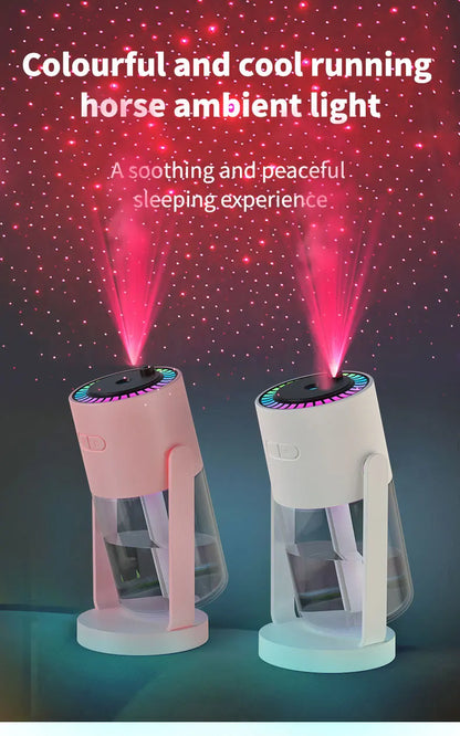 Difusor Aromas 150ml Efeito Chama - Humidificador Ultrassónico Comando Distância Desligamento Automático