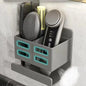 Novo Organizador Multifuncional para Lavatório – Instalação Sem Furos | Suporte de Parede para Escovas de Dentes, Barbeador e Acessórios de Casa de Banho